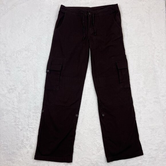 Prana Pants Women’s‎ Size 10  Brown Straight Leg Convertible Cargo Outdoors - Picture 1 of 16